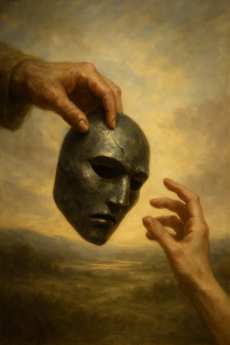 OrraObserves's tweet photo. It’s Time
————————
By @OrraObserves 

Our war is done.
No more goodbyes,
no long farewells,
no hope to shun.

It’s safe at last.
Harsh days are through.
We held our ground,
we never bowed.

Our hardened hearts,
beaten and worn,
calloused by partings,
now can be warm.

So long, stoic mask.
Be gone, steel eyes.
Hope is no hopeless task,
we can allow cries.

I’m ready to feel,
to live in today.
This time it’s real.
This time I stay.

I’ve learned to live
without the mask.
It served its task,
now I can give.

But I see in you
the steel still stays.
Eyes locked away,
lost in old days.

Why hold so fast,
still hide from the sun?
We’ve won at last,
please, drop the one.

Did we wear it so long
you can’t live without?
We’ve ended the fight,
we’ve won the bout.

I wrote poems for me,
to make sense of the toll,
how war left me broken,
and hollowed my soul.

Now I see you,
you hardened too.
You learned to endure,
to be strong for two.

But it’s safe now.
Our war is done.
We can lower the guard,
and stand in the sun.

Please, my love,
take off the mask too.