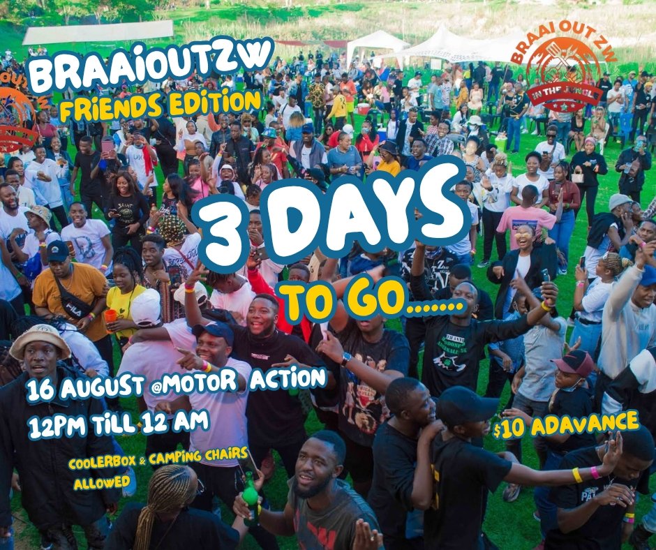 3 DAYS TO GO....

ARE YOU AND YOUR FRIENDS READY TO BRAAI AND PARTY ?

#braaioutfriendsedition