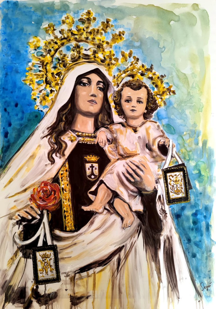 #virgendelCarmen #carmen #carmelo #carmelitas 90x120 cm #acrylicpainting #romerosequi #pedroromerosequi #art