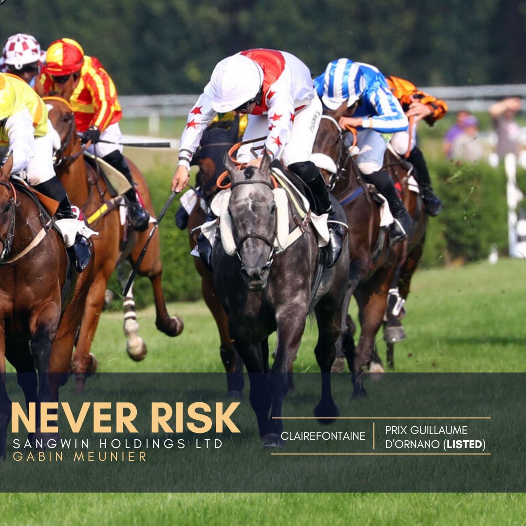 Hugo Merienne (@hmerienneracing) on Twitter photo 🥉 First black type for NEVER RISK, who finishes 3rd in the listed Prix Guillaume d’Ornano under Gabin Meunier for owner <a href="/willsangwin190/">Will Sangwin</a>
#moretocome #blacktype #racehorses #hugomerienneracing 🥉 First black type for NEVER RISK, who finishes 3rd in the listed Prix Guillaume d’Ornano under Gabin Meunier for owner <a href="/willsangwin190/">Will Sangwin</a>
#moretocome #blacktype #racehorses #hugomerienneracing