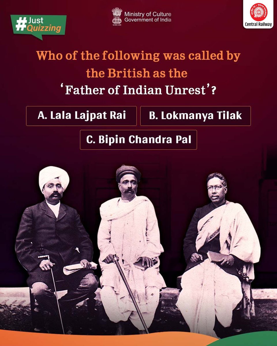 drmpune's tweet image. Hint: He was one of the key founders of the Home Rule League in 1916.
Can you guess the name of this Indian freedom fighter? Drop your answer in the comments!

#JustQuizzing #AzadiKiKahani #HGT2025 #CultureUnitesAll