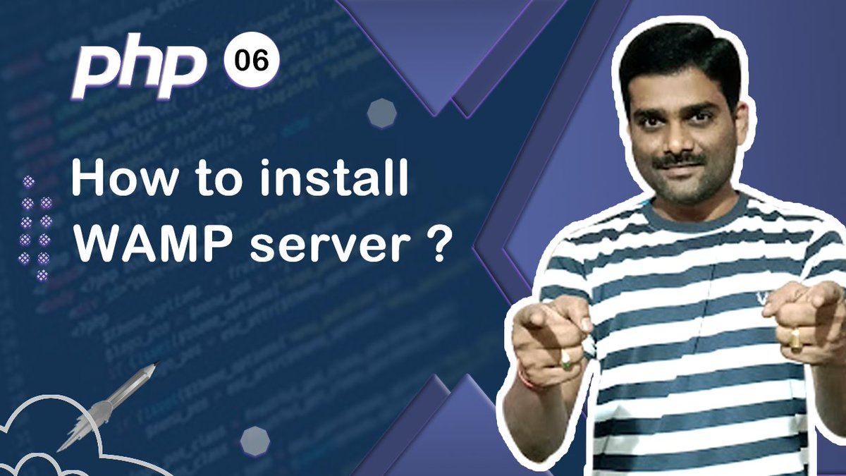 ManjunathChidre's tweet image. How to install WAMP Server - PHP Tutorial 06 🚀
► youtu.be/J_s-H07qH7c?si…
PHP Tutorials Playlist:
► youtube.com/playlist?list=…
#PHP #PHPTutorial #PHPforbeginners #webdevelopment #coding #webdesign #frontend #website