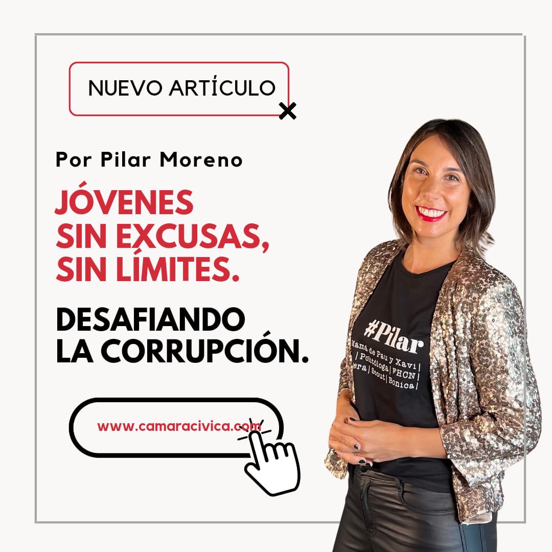 Pilar Moreno⚡️ (@pilarmorgar) on Twitter photo 📢 Jóvenes sin excusas, sin límites. Desafiando la corrupción
En el #DíadelaJuventud recuerdo mi artículo en <a href="/CamaraCivica/">Cámara Cívica🦦</a>,sobre la importancia de incorporar la voz de los jóvenes
#UnitedAgainstCorruption
#youthDay <a href="/ManuRodriguezCC/">Manuel Rodríguez 🦦</a> <a href="/UNODC_AC/">UNODC Anti-Corruption and Economic Crime</a> <a href="/unodcesp/">UNODC en español</a>
camaracivica.com/jovenes-sin-ex… 📢 Jóvenes sin excusas, sin límites. Desafiando la corrupción
En el #DíadelaJuventud recuerdo mi artículo en <a href="/CamaraCivica/">Cámara Cívica🦦</a>,sobre la importancia de incorporar la voz de los jóvenes
#UnitedAgainstCorruption
#youthDay <a href="/ManuRodriguezCC/">Manuel Rodríguez 🦦</a> <a href="/UNODC_AC/">UNODC Anti-Corruption and Economic Crime</a> <a href="/unodcesp/">UNODC en español</a>
camaracivica.com/jovenes-sin-ex…