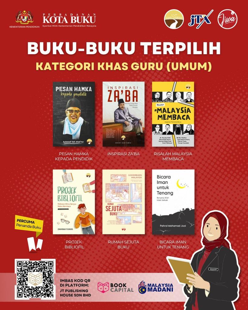 Buku-buku tak viral <a href="/jejaktarbiah/">Jejak Tarbiah | Jejak Buku & Kopi</a> yang terus hidup dan menjadi pilihan untuk program Baucar Buku Guru Madani.

Tahniah kepada penulis terlibat.