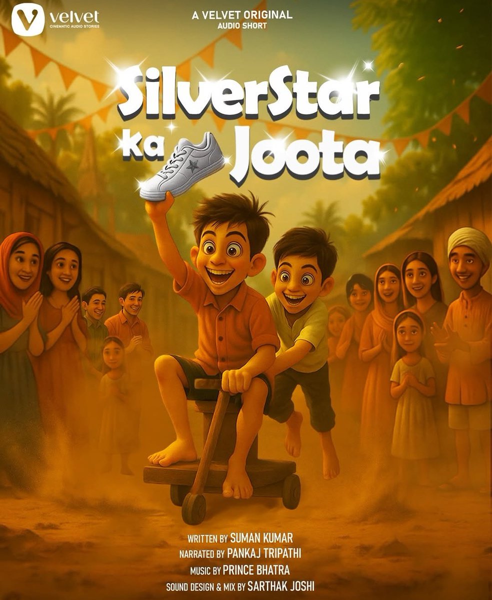 CinemaRare (@cinemararein) on Twitter photo Audio short #SilverStarKaJoota (2025), narrated by <a href="/TripathiiPankaj/">पंकज त्रिपाठी</a>, out now on #Velvet.
#SumanKumar <a href="/strictlyvikas/">Vikas Kumar</a> Audio short #SilverStarKaJoota (2025), narrated by <a href="/TripathiiPankaj/">पंकज त्रिपाठी</a>, out now on #Velvet.
#SumanKumar <a href="/strictlyvikas/">Vikas Kumar</a>