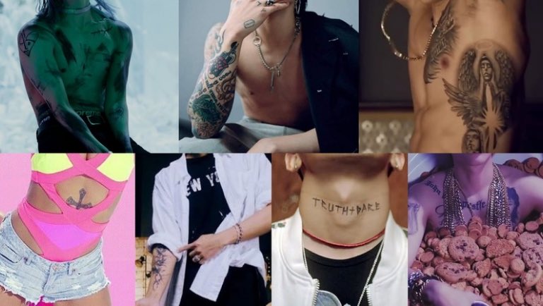 Kpopmap's tweet photo. “K-Pop is an audiovisual art form in which the artist’s styling plays just as important a role as music.”

Top 10 Iconic K-Pop Tattoos That Made Music Videos Unforgettable

TREND: https://t.co/XZANXRMWic

#DMTN #JayPark #TaeYang #GDragon
#HyoLyn #WINNER #MiNo #BTS #V
#JungKook #SHINee #Taemin #ATEEZ
#WooYoung #WOODZ