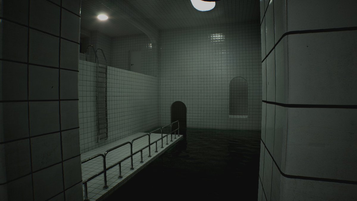TheTransitions_'s tweet photo. The chlorine burns... 🚿

#IndieHorror #Backrooms #LiminalSpaces #IndieDev #gamedev #liminalspace
#liminal #IndieGameDev
#Steam #horror #horrorgame #dreamcore https://t.co/OfXqFMxrsh