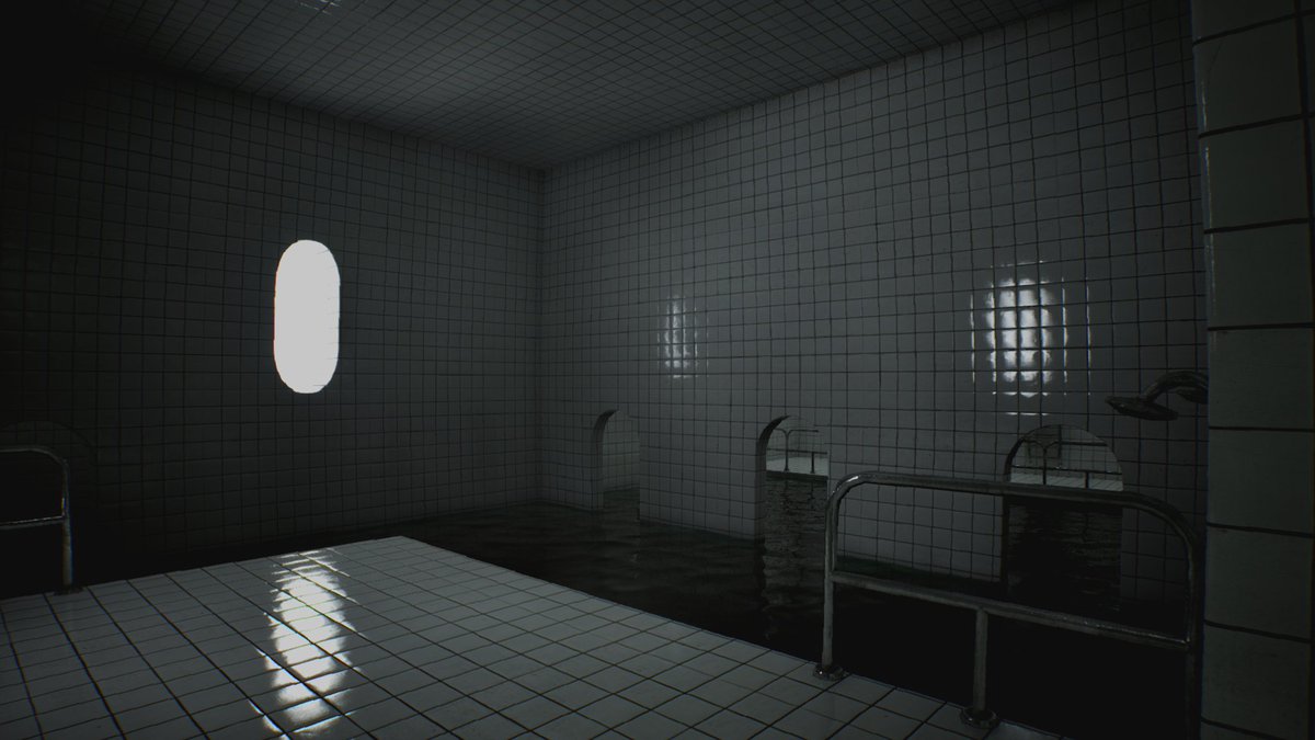 TheTransitions_'s tweet photo. The chlorine burns... 🚿

#IndieHorror #Backrooms #LiminalSpaces #IndieDev #gamedev #liminalspace
#liminal #IndieGameDev
#Steam #horror #horrorgame #dreamcore https://t.co/OfXqFMxrsh