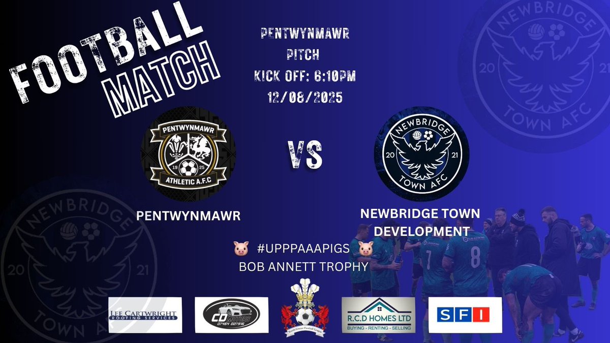Newbridge Town AFC (@newbridge_afc) on Twitter photo 🚨🚨 TODAY FIXTURES 🚨🚨
Two tough test as the 1st see <a href="/CefnFforestAFC/">Cefn Fforest AFC</a> come to the sty! And the development travel the short trip up the road to <a href="/pentwynmawrafc/">Pentwynmawr Athletic AFC</a>
Come and support the lads! 🙌
#upppaaatown #upppaaapigs ⚫️🔵🐷🐷 🚨🚨 TODAY FIXTURES 🚨🚨
Two tough test as the 1st see <a href="/CefnFforestAFC/">Cefn Fforest AFC</a> come to the sty! And the development travel the short trip up the road to <a href="/pentwynmawrafc/">Pentwynmawr Athletic AFC</a>
Come and support the lads! 🙌
#upppaaatown #upppaaapigs ⚫️🔵🐷🐷