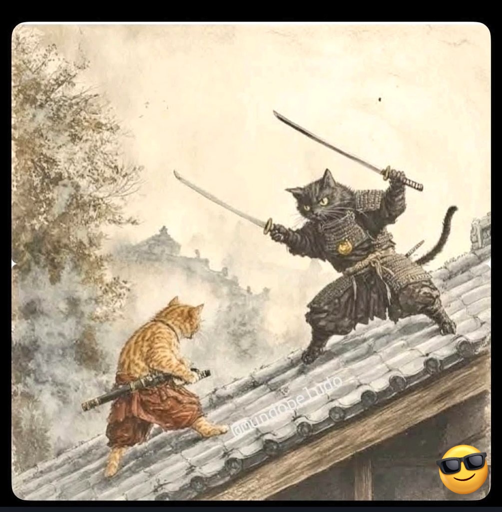 Duartinho7's tweet photo. #CatFight https://t.co/PDAqNWLoRn