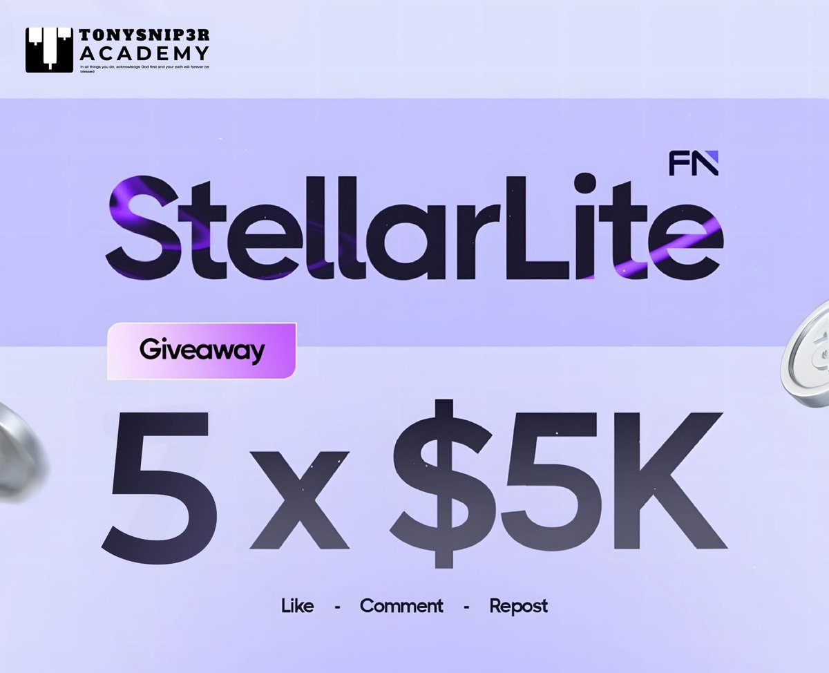 TonySnip3r (@tonysnip3r) on Twitter photo 5 x $5,000 Stellar lite Challenge GIVEAWAY
—> How to win✅
• Follow <a href="/tonysnip3r/">TonySnip3r</a> & <a href="/lex_consults/">Lex 🔌📈</a>
• Follow <a href="/Kelvintalent_/">Kelvin_Talent📊🥂</a> & <a href="/FNpartnersocial/">FundedNext Partners</a>
• You must Like & Repost this Giveaway
•Drop screenshot proof of following 4 handles
Winners will be selected after 48hrs
LFG✔️🔥 5 x $5,000 Stellar lite Challenge GIVEAWAY
—> How to win✅
• Follow <a href="/tonysnip3r/">TonySnip3r</a> & <a href="/lex_consults/">Lex 🔌📈</a>
• Follow <a href="/Kelvintalent_/">Kelvin_Talent📊🥂</a> & <a href="/FNpartnersocial/">FundedNext Partners</a>
• You must Like & Repost this Giveaway
•Drop screenshot proof of following 4 handles
Winners will be selected after 48hrs
LFG✔️🔥