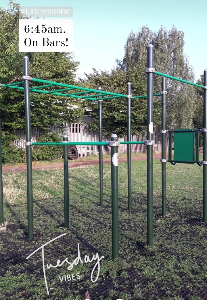 Anna_Christina_'s tweet photo. 6:45am
On Bars!
Am I crazy?
#workout #tuesdayvibe #workoutmotivation #tuesdaymorningvibes #bars #workoutgirl #park #exercise #FunTimeWithAC https://t.co/BjDIPeNuKU