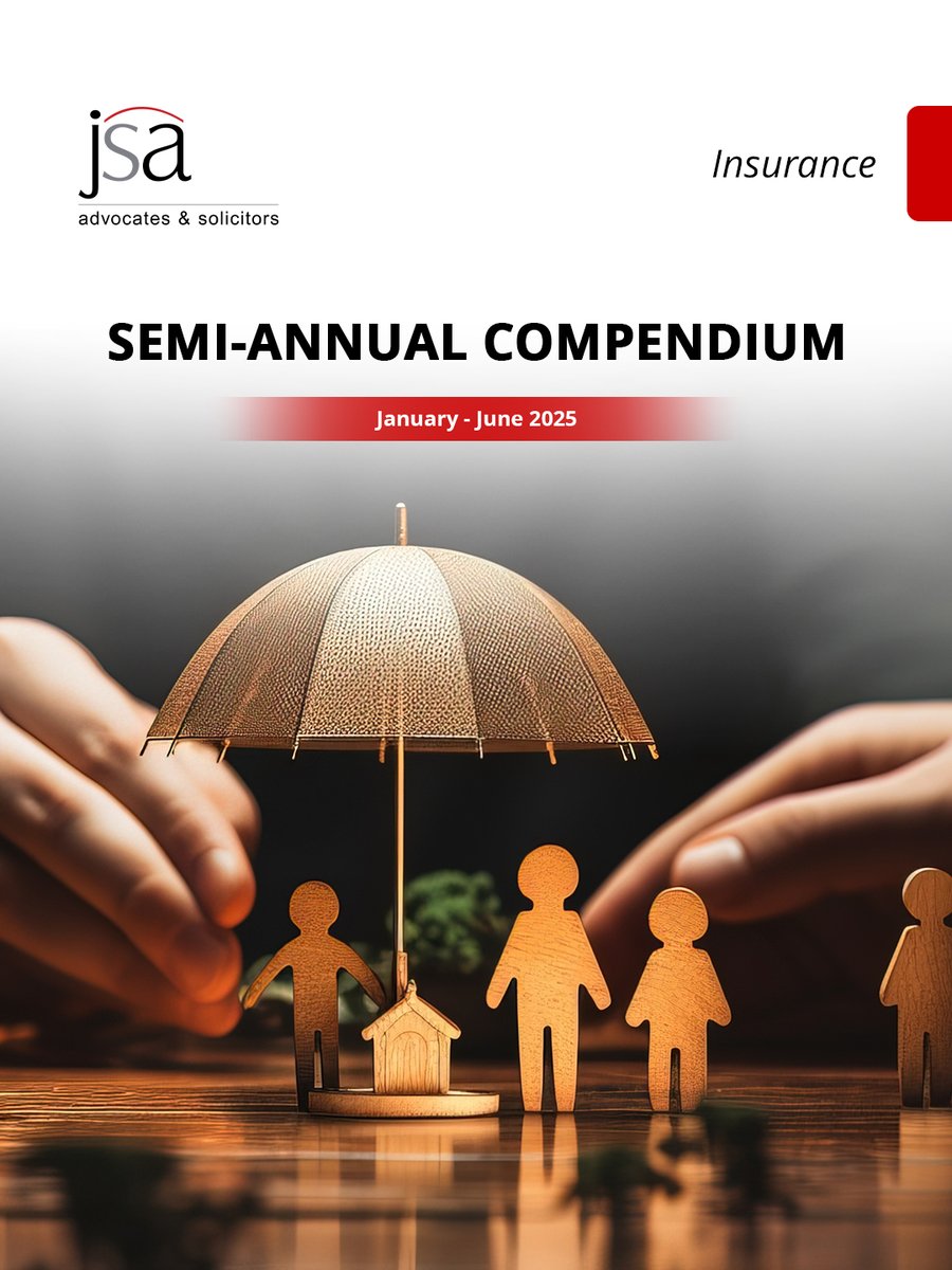 JSALawIndia's tweet image. JSA Newsletter | Insurance | Semi-Annual Compendium 2025
 
To read further details, please click here: jsalaw.com/newsletters-an…

#JSA #InsuranceIndia #InsuranceLaw #LegalUpdates #RegulatoryCompliance #InsuranceSector #India2025 #InsuranceCompendium