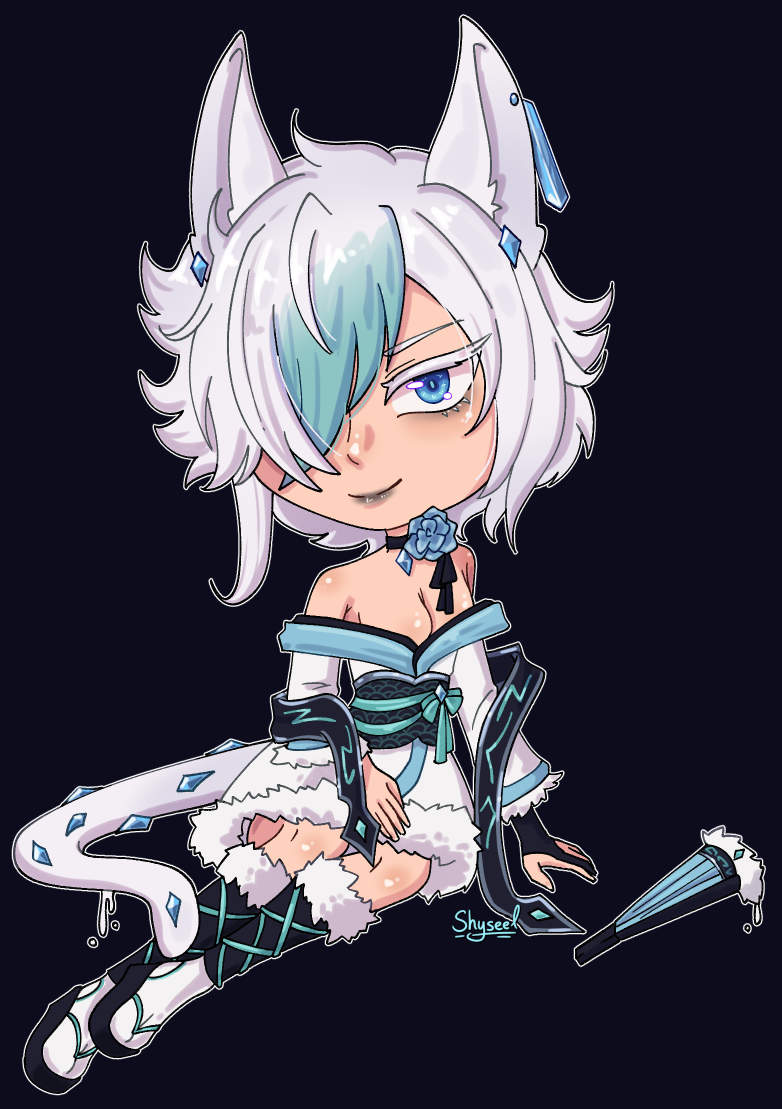 Sketch and final 
For Intrepidloves on toyhouse!
#ChibiArt #DigitalArt #Illustration #Under1k #CommissionsOpen