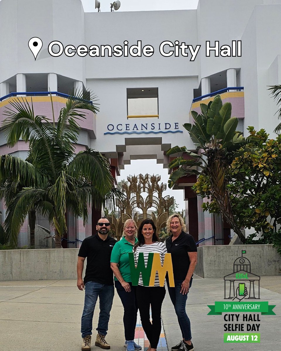 Happy City Hall Selfie Day! 📸 Our teams took a moment to snap a pic and celebrate the strong partnerships that help us serve our communities every day. 

#WMSoCal #CityHallSelfieDay #PublicService #CivicPride