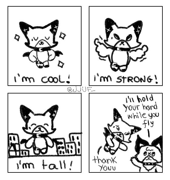 jjuf_'s tweet image. Even the coolest people could use a bit of help sometimes~~~~♡ 

#JJUF #FOXDE #XdinaryMonsters