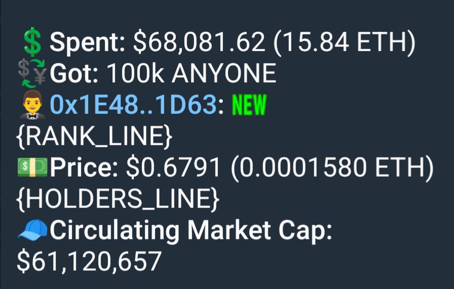 Overdose_AI's tweet photo. While 99% of the projects can't survive a week in this market,

you have $ANYONE who's been building for years and still get this BIG bids from whales on chain

Utility matters. Quality matters.

That's why I hold $ANYONE. It's literally for anyone https://t.co/VeIAxHdJgi