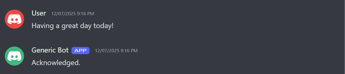 Friendifynet's tweet photo. Stop settling for "Acknowledged." ✋
Your community deserves a bot that listens, understands, and actually engages. Give your server the personality it deserves.
That's the Friendify difference. ✨
#Discord #AI #NoCode #CommunityManager https://t.co/vbge58Lyx1