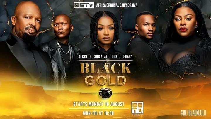 NewWaveCasting's tweet photo. Betrayal runs deep in #BlackGoldBET. Meet the powerhouse cast of the new 
 #BETAfrica daily drama It’s all about secrets, survival, lust &amp; legacy!

Starts 18 August, Mon - Fri at 18:30 on DStv 129 | #BETBlackGold https://t.co/4Ot3sIPpHA