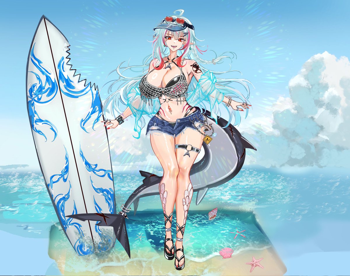 ⚠️🦈 Chomii is here to make a splash! 🦈⚠️

Heya chums!! I’m Chomii — your friendly (…mostly 😏) shark girl Vtuber, straight from the deep blue!

Don't worry...I only bite a little. 🩵

#VTuber #ENVtuber #SharkGirl #Chomii #VTuberDebut