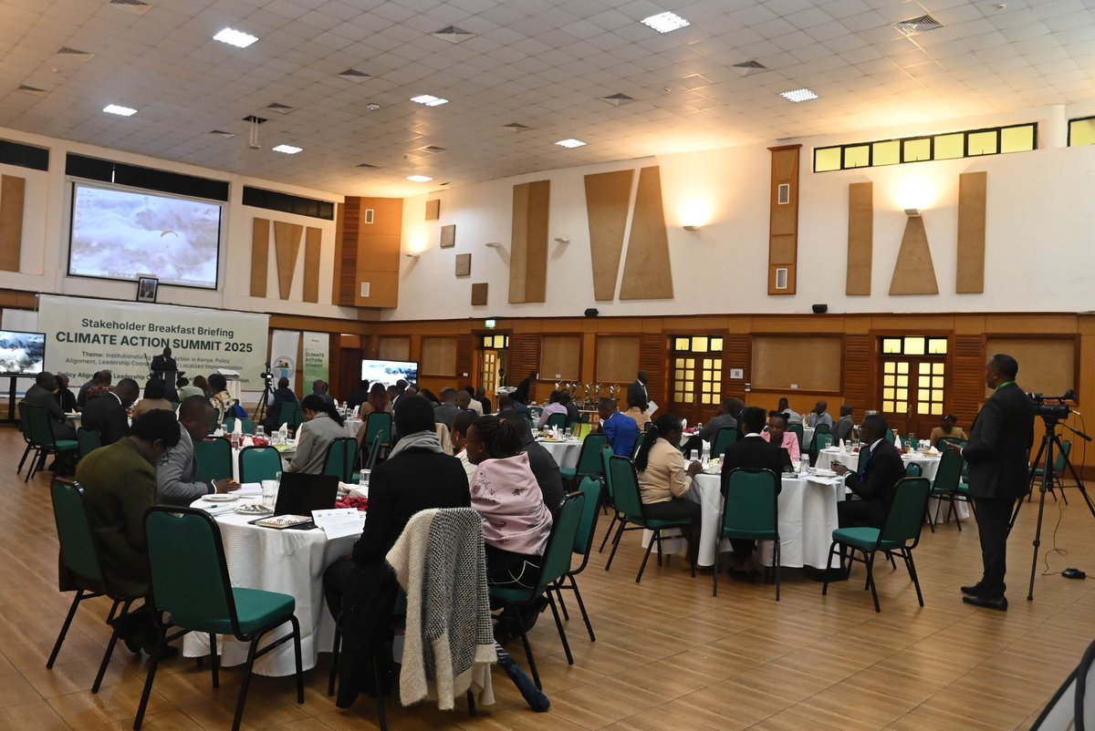 Nairobi Rivers Commission (@nairobi_rivers) on Twitter photo Climate Action Summit 2025 kicks off with a high-level breakfast meeting co-hosted by @Nairobi, <a href="/KSGKenya/">Kenya School of Govt</a>, Expo Events & <a href="/turelabs/">Turelabs Developers Limited</a> — driving policy alignment, leadership coordination & local action, with Nairobi River as Kenya’s scalable climate model.#ClimateAction2025 Climate Action Summit 2025 kicks off with a high-level breakfast meeting co-hosted by @Nairobi, <a href="/KSGKenya/">Kenya School of Govt</a>, Expo Events & <a href="/turelabs/">Turelabs Developers Limited</a> — driving policy alignment, leadership coordination & local action, with Nairobi River as Kenya’s scalable climate model.#ClimateAction2025