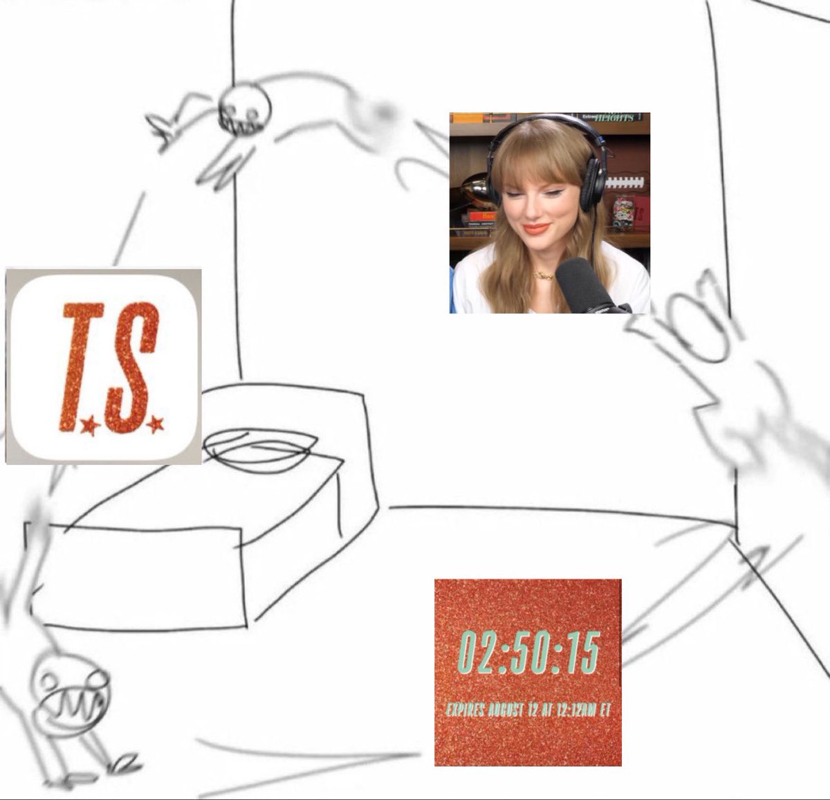 Selenmoon_'s tweet photo. I GIORNALISTI DEL TG1 PREPARANDO IL SERVIZIO SULL'ALBUM DI MAMMA TAYLOR https://t.co/fx0JRDacW5