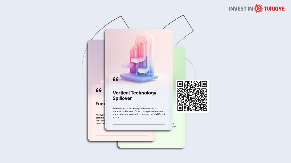 Unlock the language of investment with <a href="/InvestTurkey/">Invest in Türkiye</a>'s "Foreign Direct Investment Glossary"! 
 
Check out the definition of "Vertical Technology Spillover." 
 
Discover more at invest.tr/vertical-techn….

#Türkiye #NexusoftheWorld #FDI #glossary