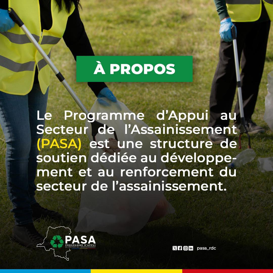 Pasa_rdc's tweet image. Le @pasa_rdc (Programme d’Appui au Secteur de l’Assainissement) est une initiative stratégique pour transformer durablement le secteur de l’assainissement en RDC. @gedeon_otshudi