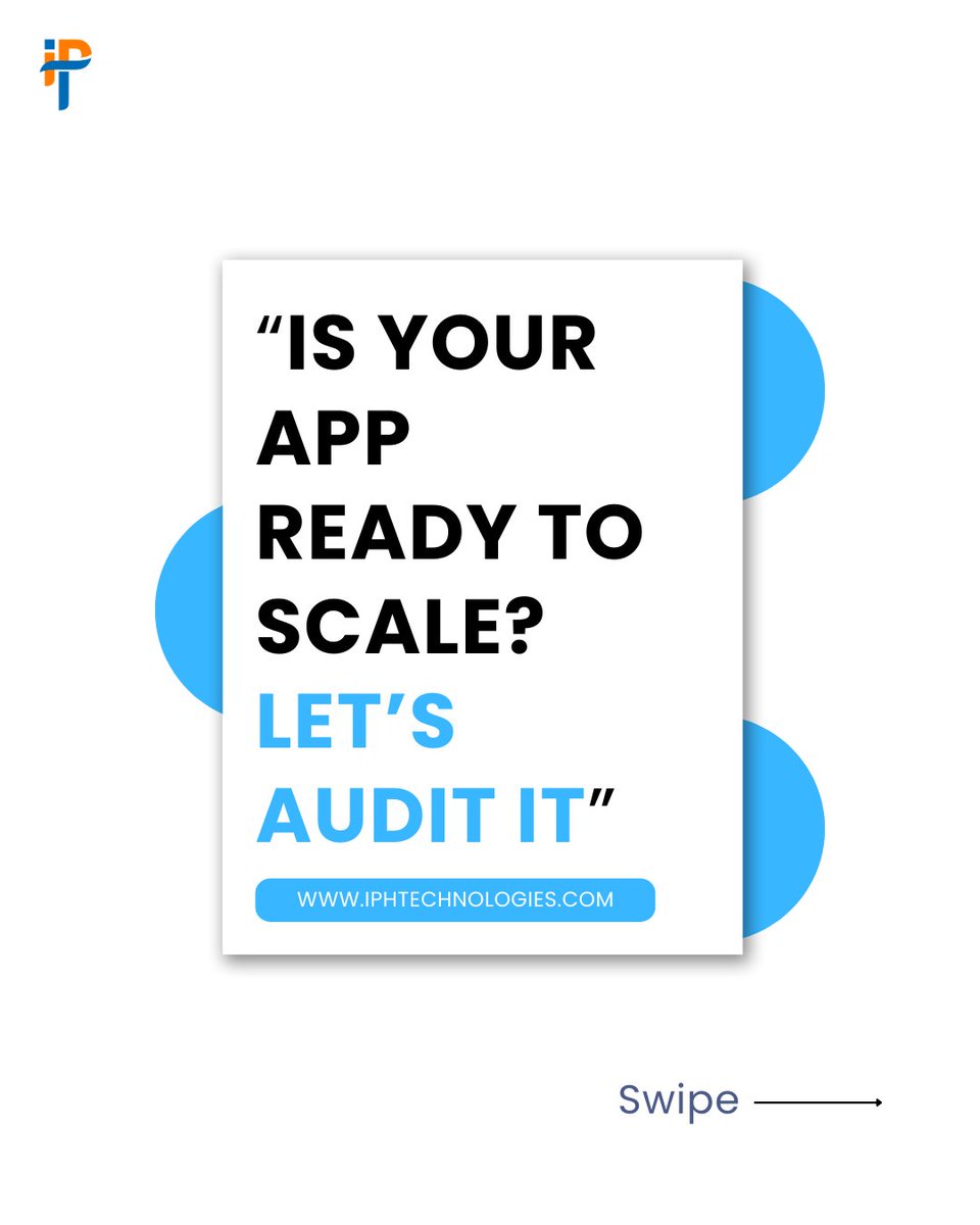 iphtechnologies's tweet image. Apps don’t scale magically.
 They scale with smart audits, data &amp;amp; action.

 📩 DM APP AUDIT for a free report.

Visit - iphtechnologies.com/?utm_source=so…

 #AppAudit #GrowthReadiness #IPHtechnologies #SmartApps #FixBeforeYouGrow