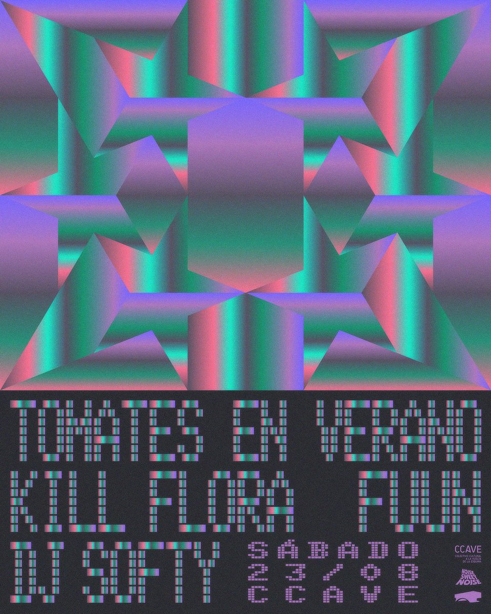 casadelpuente's tweet image. FECHÓN en MARPLA 🌊🚀 Sáb 23/8 en CCAVE @TomatesEnVerano @kill_flora @fuunbanda  DJ Softy 🍦 . Invita @casadelpuente y @noisesweetnoise . Arte por @queridas_ 💎.  TKTS 👉articket.com.ar/TOMATES-EN-VER… #Marplarocks #Shoegazeordie