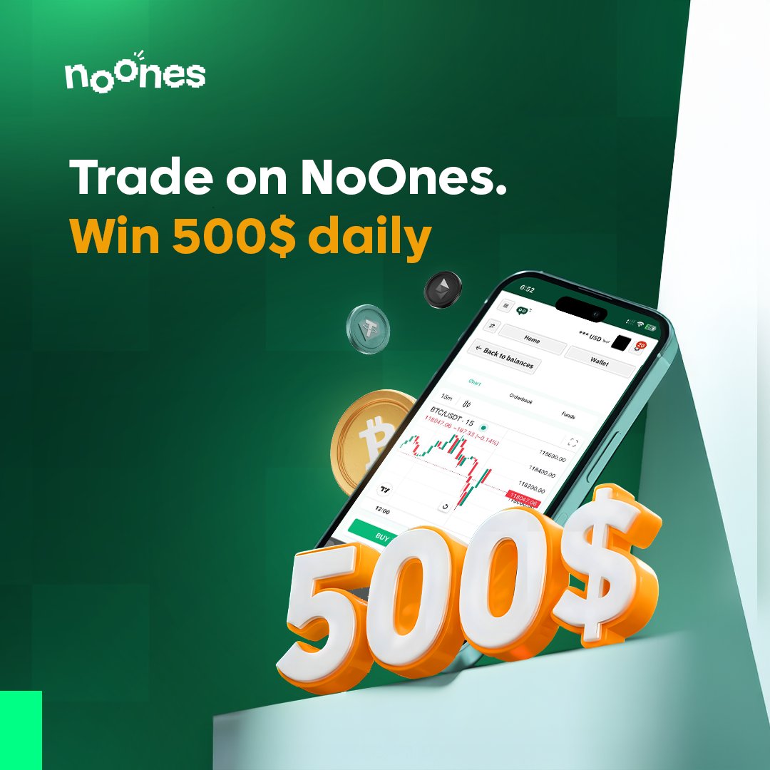 Did you know everyday since the 1st of August <a href="/noonesapp/">Noones App</a> has been sending out $500 to traders on NoOnes and the drop is still ongoing! 

Here's How To Participate ⤵️
➜ Sign-up or log-in to noones.app/?r=Legendary_K…
➜ Make a trade(more trades, more chances to win)
➜ Sit back and