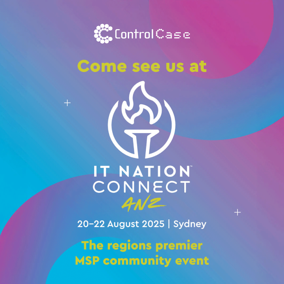 We’re thrilled to announce that we’ll be exhibiting at this year’s The IT Nation Connect ANZ, the premier IT conference for MSPs.
📍 Booth 18
📅 20–22 August 2025
📌 Hyatt Regency Sydney

For more details, visit: hubs.li/Q03Cj8LK0

#ControlCase #MSP #ITNation #ITN25