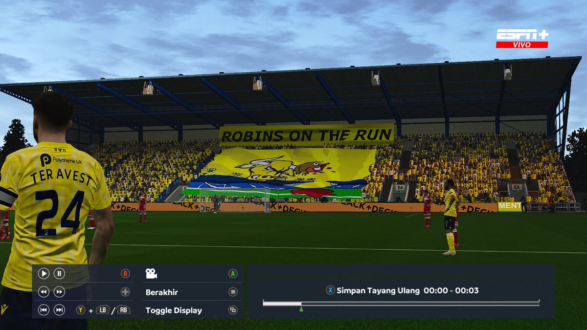 PeSoccerWorld's tweet photo. ⚽ PES 2021 y SP Football Life 2025 se ponen más auténticos 🔥
Nuevo mod: Tifo Oxford United F.C. para el Estadio Kassam 🟡🔵
📥 Descárgalo y siente la pasión en cada partido.
Enlace gratis en el primer comentario 👇
#PES2021 #SPFootballLife #ModsPES #OxfordUnited #FútbolVirtual