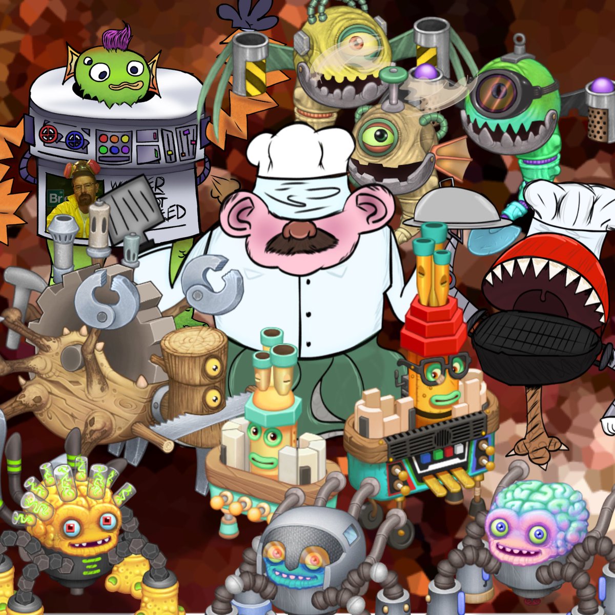 Note that: Our friend Clanker over at Clanker’s kitchen is NOT  in reference of a recent word going around. Here at Open the Dorja AND Clanker’s Kitchen, we’re a friend of all mechanical beings, big and small (unless you’re one of those job-stealing freaks!) ⚙️ Happy Monstering!