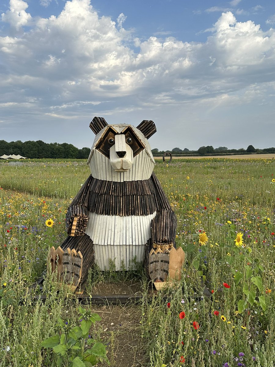 carolkirkwood's tweet photo. Sculpture made from wood on the farm or offcuts from local timber merchants - all scrap wood #ThePatchMK https://t.co/20GVnQ1BSL