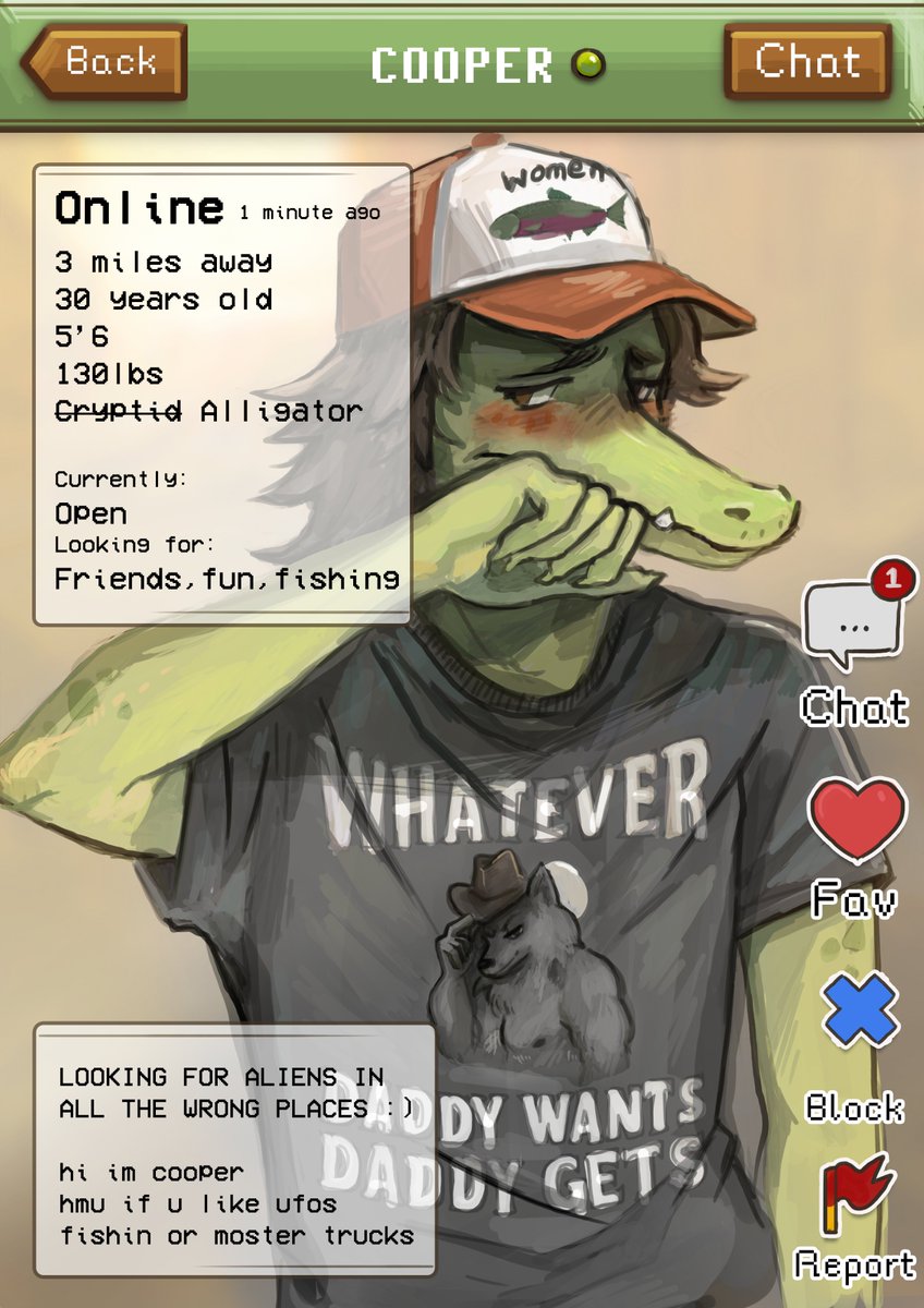 how do u use this app again?🐊
#furryartist #ケモノ