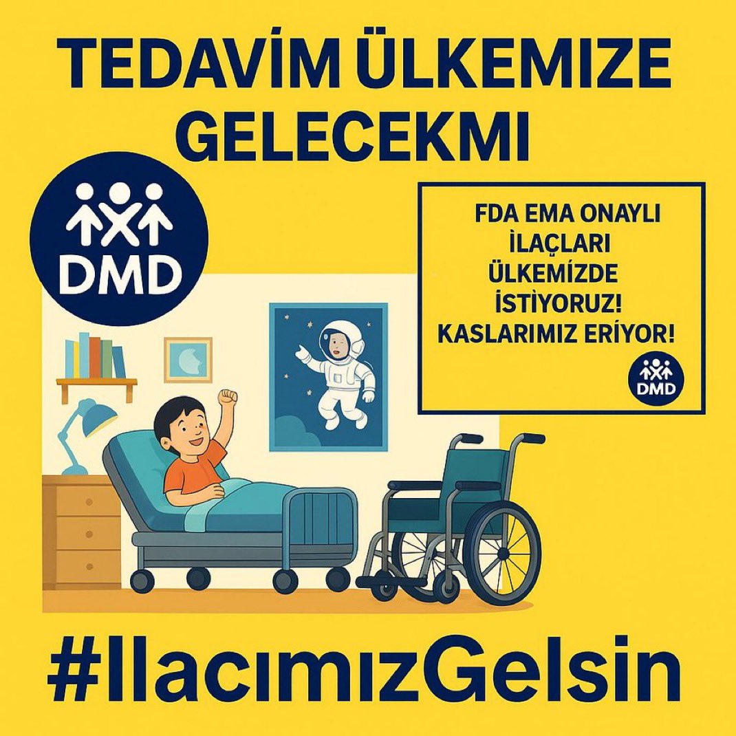 GüneşÇyn (@guneskzk) on Twitter photo Givinostat artık erişilebilir olmalı. ❗️‼️
Bir çocuğun kasları sessizce yok oluyor.
Ama onun sesi olmak hepimizin görevi.
#DMDtedaviBekliyor <a href="/saglikbakanligi/">T.C. Sağlık Bakanlığı</a> <a href="/drmemisoglu/">Prof. Dr. Kemal Memişoğlu</a> <a href="/suayipbirinci/">Doç. Dr. Şuayıp Birinci</a> <a href="/DrYerebakan/">Dr. Halit Yerebakan</a> <a href="/sagliklicozum/">T.C. Sağlık Bakanlığı Sağlıklı Çözüm</a> Givinostat artık erişilebilir olmalı. ❗️‼️
Bir çocuğun kasları sessizce yok oluyor.
Ama onun sesi olmak hepimizin görevi.
#DMDtedaviBekliyor <a href="/saglikbakanligi/">T.C. Sağlık Bakanlığı</a> <a href="/drmemisoglu/">Prof. Dr. Kemal Memişoğlu</a> <a href="/suayipbirinci/">Doç. Dr. Şuayıp Birinci</a> <a href="/DrYerebakan/">Dr. Halit Yerebakan</a> <a href="/sagliklicozum/">T.C. Sağlık Bakanlığı Sağlıklı Çözüm</a>
