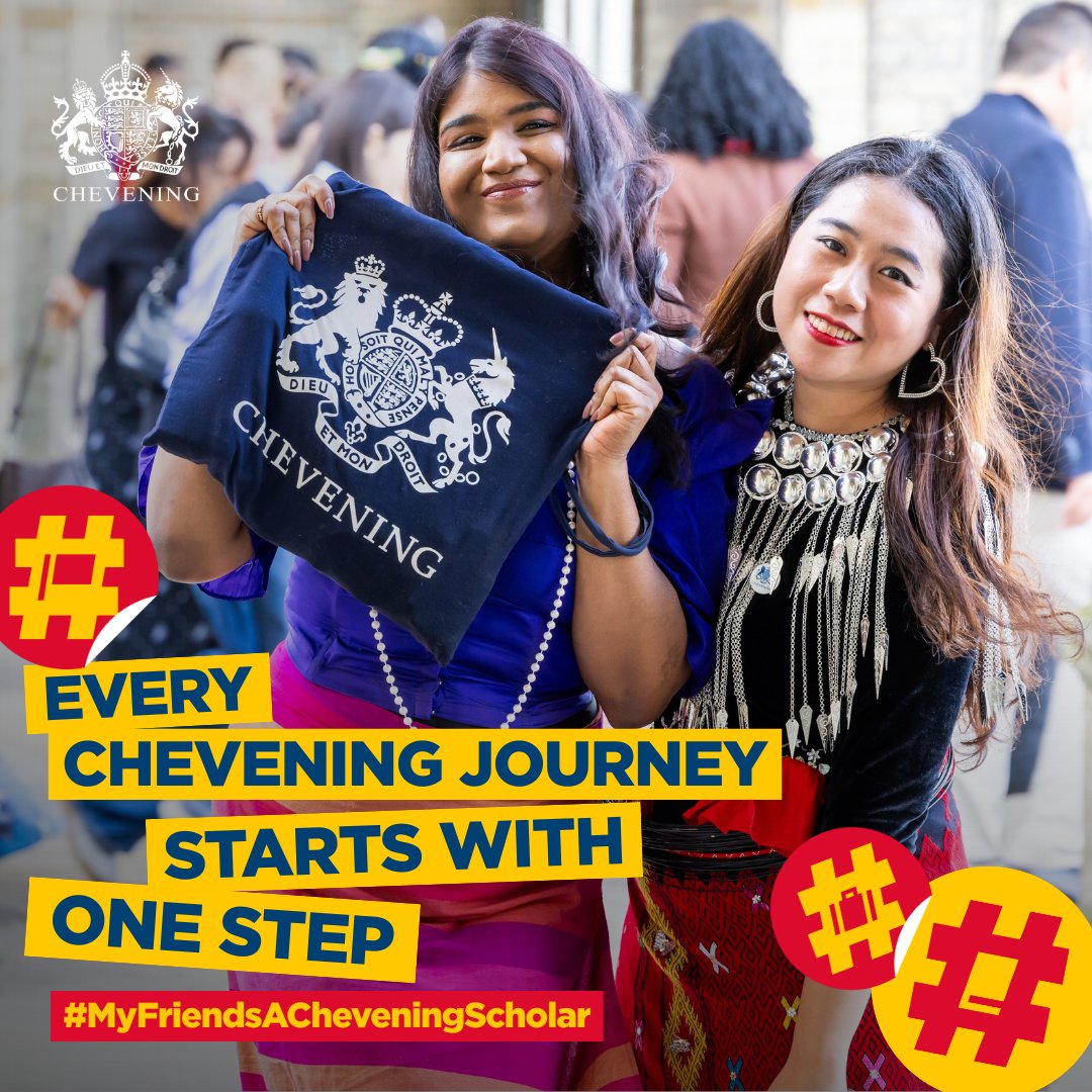 Do you have what it takes to be a #Chevening scholar?

When going through the eligibility criteria, please take note of two updates that are new this year

Find out  more  : chevening.org/application-cr… 

#IAmChevening #MyCheveningJourney #MyFriendsACheveningScholar
