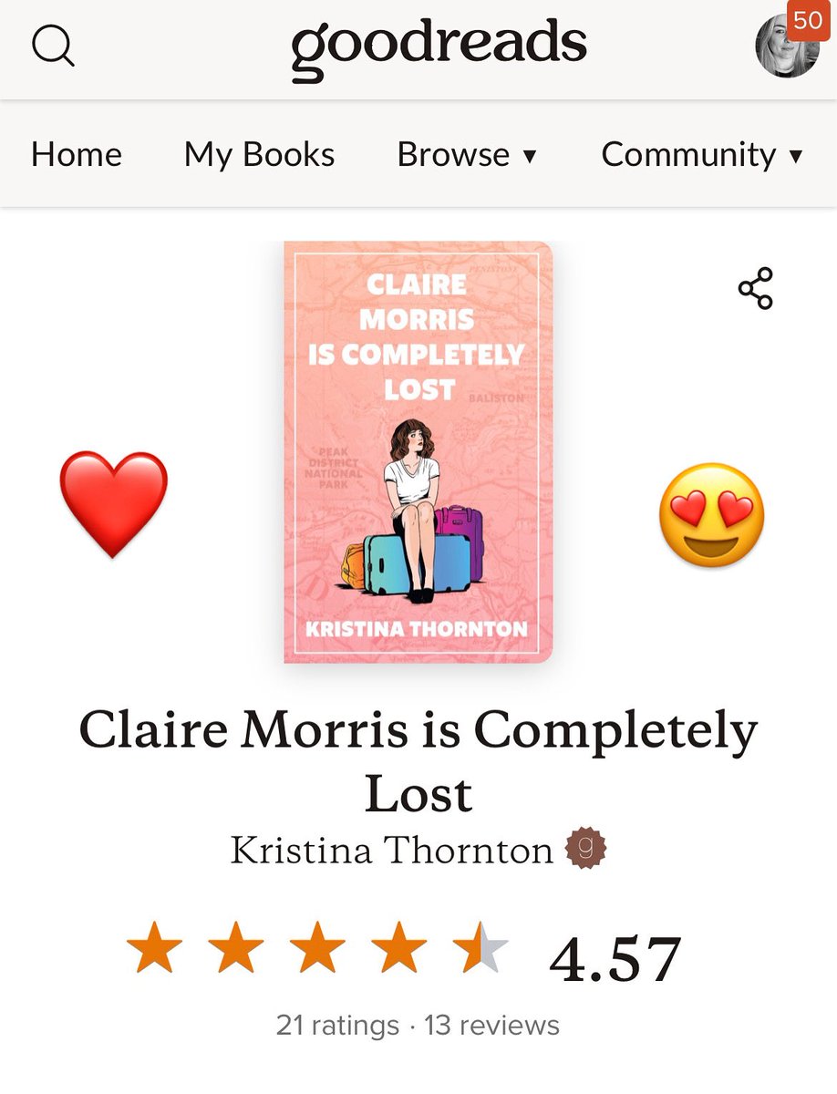Kristina Thornton (@kristinat83) on Twitter photo Thank you to everyone who has read and reviewed Claire Morris is Completely Lost so far. She’s been out in the world for ONE YEAR and she’s loving it! #tuesnews <a href="/RNAtweets/">Romantic Novelists' Association</a>
amzn.eu/d/298Oce6 Thank you to everyone who has read and reviewed Claire Morris is Completely Lost so far. She’s been out in the world for ONE YEAR and she’s loving it! #tuesnews <a href="/RNAtweets/">Romantic Novelists' Association</a>
amzn.eu/d/298Oce6