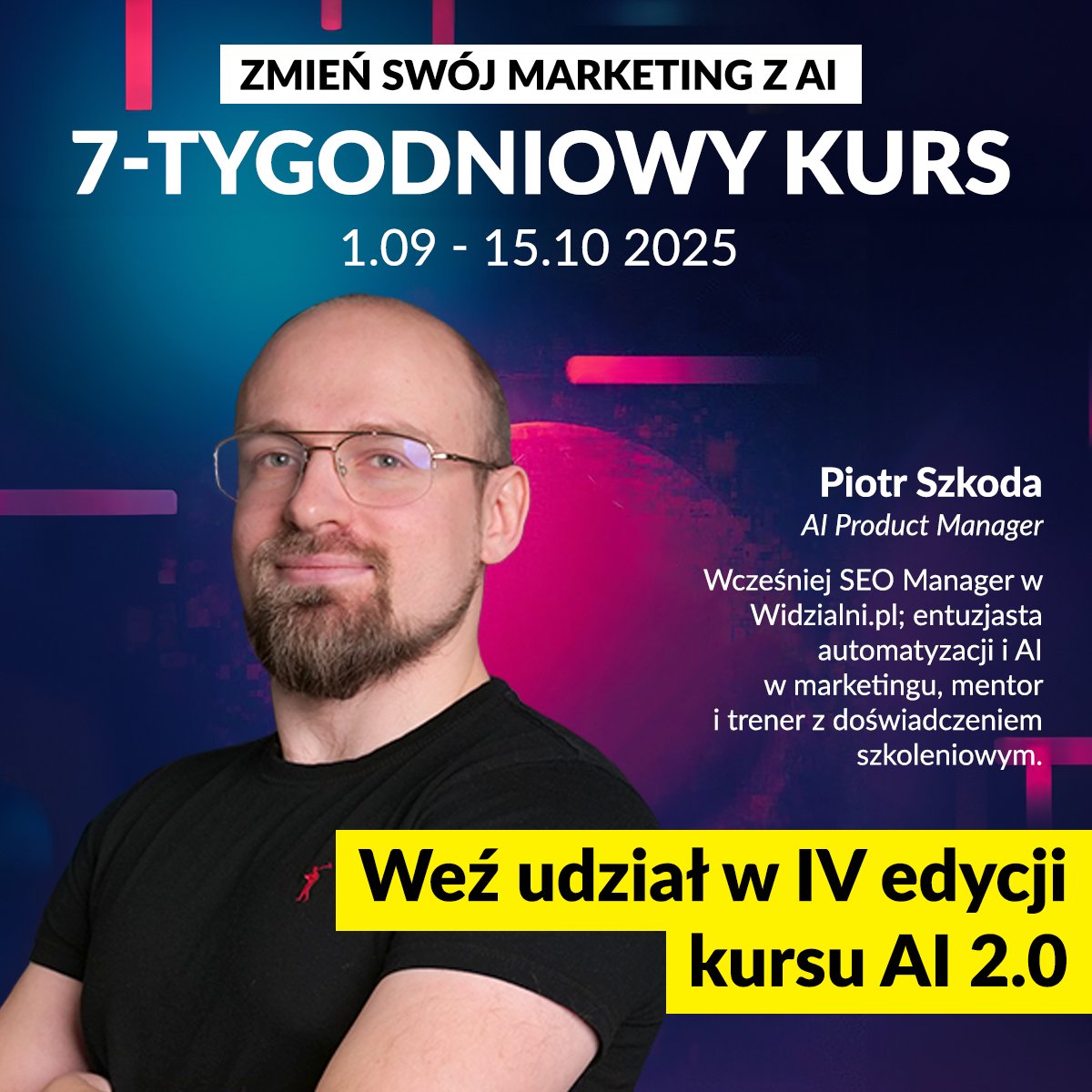 🚀 Masz klientów w zasięgu ręki, ale jeszcze o tym nie wiesz!
Wyobraź sobie, że AI wyszukuje dla Ciebie idealnych klientów, pisze pierwsze wiadomości i dba, by były one dokładnie w punkt, a Ty tylko klikasz „wyślij”. 📤

📌 W kursie:
Leady i prospecting - „Nie czekaj, wyjdź po
