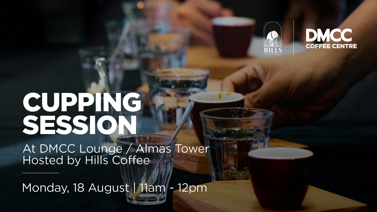 Almas Tower (@almastowerdmcc) on Twitter photo Hills Coffee brings its finest #greencoffee beans at its cupping session hosted by the <a href="/dmcccoffee/">DMCC Coffee Centre</a>! Discover sustainably-sourced #specialtycoffee lots from #Ethiopia and #Uganda on 18 August at the #DMCCLounge, #AlmasTower. RSVP now: dmcc.tech/3JtgQ9L Hills Coffee brings its finest #greencoffee beans at its cupping session hosted by the <a href="/dmcccoffee/">DMCC Coffee Centre</a>! Discover sustainably-sourced #specialtycoffee lots from #Ethiopia and #Uganda on 18 August at the #DMCCLounge, #AlmasTower. RSVP now: dmcc.tech/3JtgQ9L
