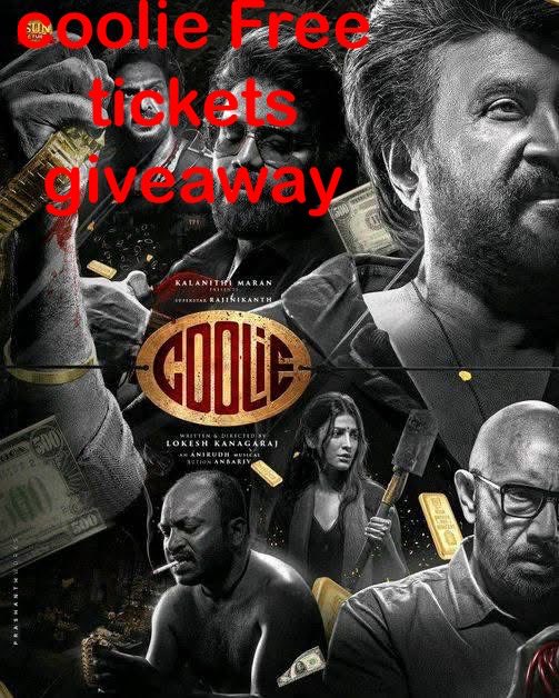 ஆந்தைகண்ணன் (@cinemascopetaml) on Twitter photo #Coolie Free Tickets Giveaway 🥳🥳
3-200₹ BMS voucher 🎟️
Rules
Follow- <a href="/cinemascopetaml/">ஆந்தைகண்ணன்</a>
Retweet this tweet
Tag 2 friends
Reply with ur expectation about movie use #Coolie 😎 tag
Result Tomorrow evening
All the best all 🎊🎊🎊🎊 #Coolie Free Tickets Giveaway 🥳🥳
3-200₹ BMS voucher 🎟️
Rules
Follow- <a href="/cinemascopetaml/">ஆந்தைகண்ணன்</a>
Retweet this tweet
Tag 2 friends
Reply with ur expectation about movie use #Coolie 😎 tag
Result Tomorrow evening
All the best all 🎊🎊🎊🎊