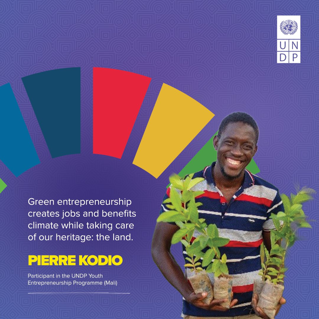 Pierre is part of a <a href="/UNDP/">UN Development</a>-supported climate entrepreneurship initiative in #Mali.🌱

From eco-farming to renewables, his work shows how local action, backed by the right support, can power resilience.

This #InternationalYouthDay, we celebrate youth like Pierre leading the way.✨