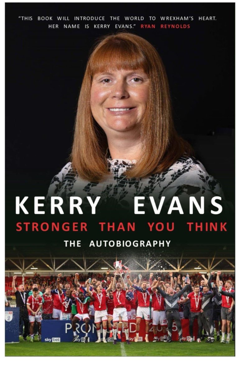 Official Disability Liaison Officer at Wrexham AFC (@officialdlowafc) on Twitter photo Well here goes.........
Today is finally the official launch date of my book -
Kerry Evans
Stronger than you Think.
The Autobiography
I couldn't have achieved this without the awesome Katie Whyatt.
amzn.eu/d/i441ruC
<a href="/KatieWhyatt/">Katie Whyatt</a>
<a href="/DLuxAssociates/">DLuxAssociates</a>
<a href="/BitebackPub/">Biteback Publishing</a> Well here goes.........
Today is finally the official launch date of my book -
Kerry Evans
Stronger than you Think.
The Autobiography
I couldn't have achieved this without the awesome Katie Whyatt.
amzn.eu/d/i441ruC
<a href="/KatieWhyatt/">Katie Whyatt</a>
<a href="/DLuxAssociates/">DLuxAssociates</a>
<a href="/BitebackPub/">Biteback Publishing</a>