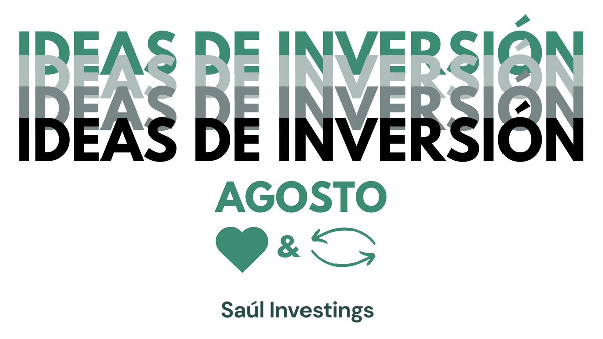 Vamos con la segunda entrega de la nueva sección  ideas de inversión, donde os presento tres valores con potencial c/p. 

El mes anterior dimos con a tecla y uno de ellos explotó un 40% al alza. 

Esta vez con un toque de riesgo 😏

Vamos a ello!! ⬇️🧵