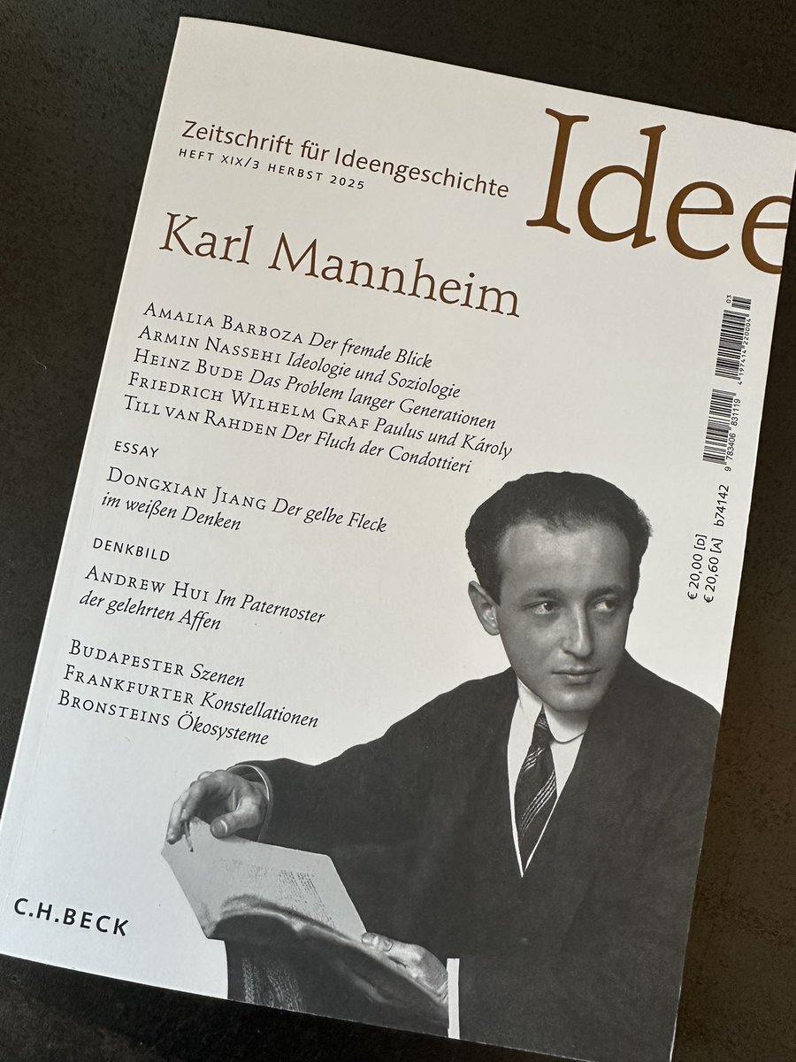 Zeitschrift für Ideengeschichte 3/2025 über Karl Mannheim.