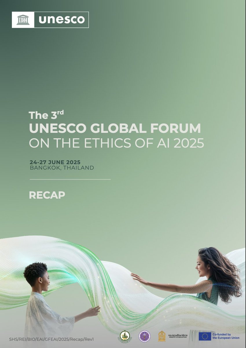 SOLARIS-EU (@solaris_eu) on Twitter photo 🌍🤖 UNESCO’s 3rd Global Forum on AI Ethics – Final Report
⚖️ AI in courts: support humans, don’t replace them; fairness over efficiency
🌐 Global AI regulator network for tools, training & oversight
📄 bit.ly/41DhEPA
<a href="/UniUtrecht/">Utrecht University</a> <a href="/Agenzia_Ansa/">Agenzia ANSA</a> 🌍🤖 UNESCO’s 3rd Global Forum on AI Ethics – Final Report
⚖️ AI in courts: support humans, don’t replace them; fairness over efficiency
🌐 Global AI regulator network for tools, training & oversight
📄 bit.ly/41DhEPA
<a href="/UniUtrecht/">Utrecht University</a> <a href="/Agenzia_Ansa/">Agenzia ANSA</a>
