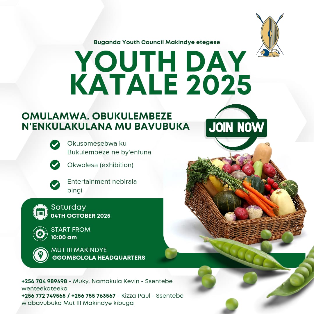 kashumbar's tweet image. FREE exhibition: "YOUTH KATALE"
Youths in and around Makindye that are in business and service, come showcase and exhibit what you do. 
DM me to reserve your space.
📍 Makindye Forest Park 
📅 4.10.2025
🕜 10am
