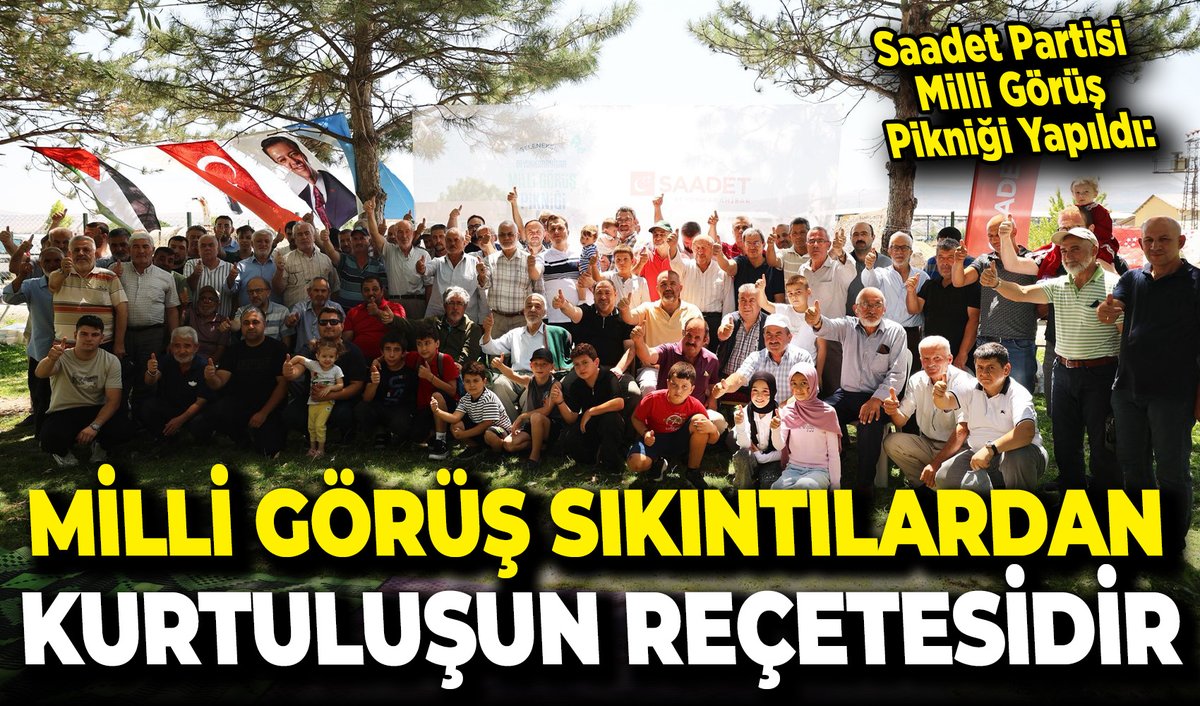 Saadet Partisi Milli Görüş Pikniği Yapıldı: “Milli görüş sıkıntılardan kurtuluşun reçetesidir” afyonpostasi.com.tr/saadet-partisi…