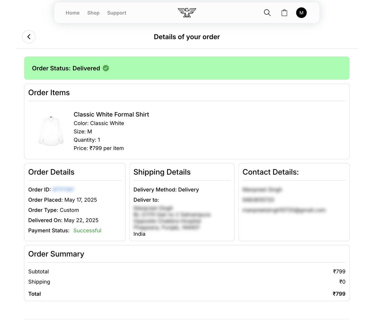 EliteTailorsIn's tweet photo. Building my clothing brand – Day 6

Completed the design of orders page UI today, with a clean order details layout. Keeping it simple, functional, and beautiful.

What are your thoughts?

#UIDesign #Ecommerce #WebDesign #BuildingInPublic #ClothingBrand #DesignJourney #Minimal https://t.co/DVIwBQ2M1c